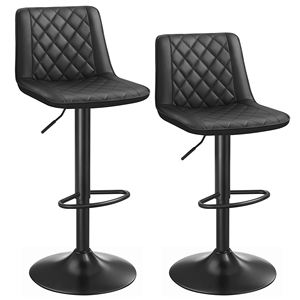 <span class=keywords><strong>SONGMICS</strong></span> Siège moderne en cuir pu <span class=keywords><strong>tabouret</strong></span> de <span class=keywords><strong>bar</strong></span> pivotant en métal tabourets de <span class=keywords><strong>bar</strong></span> pivotants en métal en gros chaise ou salle à manger cuisine - Product Image 1
