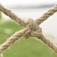 Filet en corde de chanvre décoratif de 3 mm, 6 mm, 8 mm, 12 mm, taille personnalisable, support pour plantes, filet en jute naturel, treillis en jute