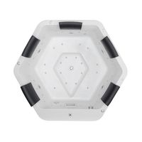 Jacuzzi de Hidroterapia Premium para Exteriores, Spa con Múltiples Jets de Masaje y Cubierta Aislante, Ideal para Resorts y Casas Contenedor
