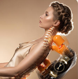 Fauteuil de massage à gravité zéro VCT-R55 pour la maison, avec trois moteurs, coussin, rouleau pour les pieds, massage complet du corps, chauffage du dos et des <span class=keywords><strong>genoux</strong></span>, Bluetooth - Product Image 4