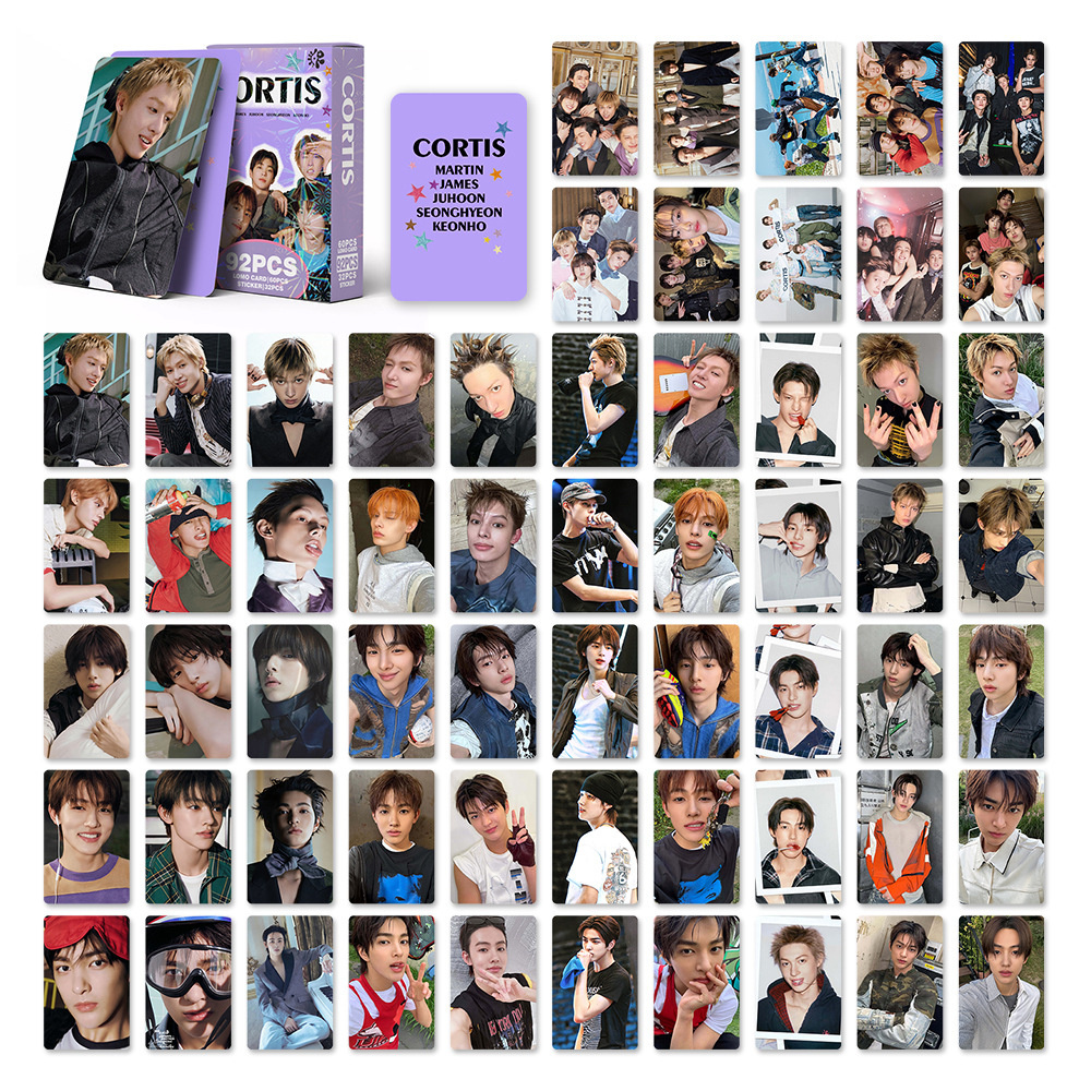 92Pcs/Set Kpop Cortis Korean Style Photocards Decals Martin Juhoon