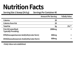 2000 mg Triple Concentration avec 800 mg d'EPA et 600 mg de <span class=keywords><strong>DHA</strong></span> par Portion, Suppléments d'Huile de Poisson Oméga 3 pour le Soutien du Cœur, du Cerveau et du Système Immunitaire - Product Image 2