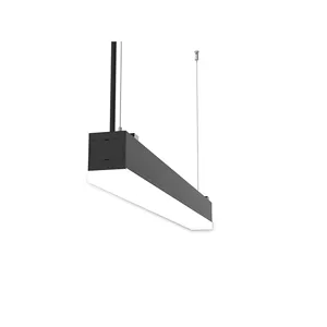 Led Lineaire Hanglamp Moderne Droplight Wit Zwart Zilver Led Hanger Lange Opknoping Lamp Voor Magazijn Opslag Lineaire Lig