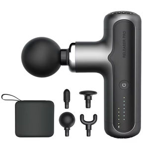 Pistola de Masaje Deportiva para Cuello, Hombros, Espalda, Abdomen, Piernas, Martillo de Masaje Manual, 4 Cabezales, Pistolas de Masaje Eléctricas Portátiles - Product Image 1