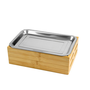 Calentador de barbacoa rectangular de madera con velas para asar brochetas, para uso en fiestas al aire libre - Product Image 2