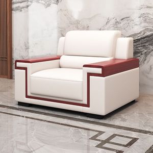 Office Leather Single Sofa For Conference Room And Reception Area - Product Image 2