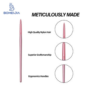 Bomeijia 4/6ชิ้นชุดแปรงสำหรับศิลปินไนลอน<span class=keywords><strong>สี</strong></span>ผสมมาการองด้ามไม้น้ำมันอะคริลิกสีน้ำทึบมืออาชีพ - Product Image 6