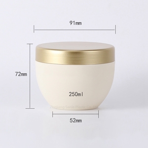 Mỹ Phẩm 8Oz Bát Hình Dạng Mỹ Phẩm Kem Cơ Thể Chà Tóc Điều Trị Mặt Nạ <span class=keywords><strong>Jar</strong></span> PP Mềm Cảm Ứng Matte Frosted Đầy Màu Sắc Nhựa Vòng - Product Image 3