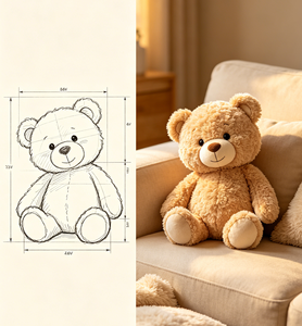 Orsacchiotto di <span class=keywords><strong>Peluche</strong></span> Personalizzato, Morbido, Imbottito con Cotone PP, Regalo OEM ODM all'Ingrosso per San Valentino e Compleanno - Product Image 3