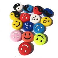 Amortisseurs de vibrations pour raquettes de tennis OEM, différents styles, en silicone souple, forme de dessin animé, antichocs
