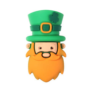 Cuentas Sueltas de Silicona PVC 3D con Diseño de Personajes del Día de San Patricio, para Manualidades, Joyería y Decoración de Bolígrafos, Venta al Por Mayor - Product Image 6
