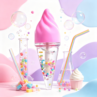 Huile à Lèvres Bio Transparente Hydratante Non Collante pour Enfants, Effet Crème Glacée Amusante, Vente en Gros
