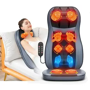 Office Chair Massage Cushion And Car Seat Neck And Back Shiatsu Electronic Massage Pad Massage Seat Cushion