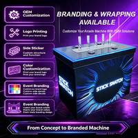 Machine de jeu STICK SNATCH pour 2 joueurs, avec lumières LED, défi visuel et tactile de réaction en PE, pour intérieur et extérieur, location pour fêtes foraines