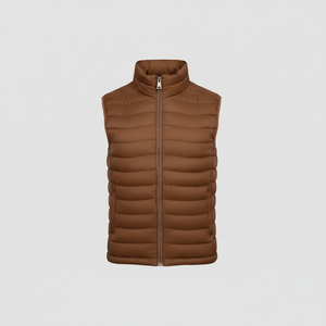 Venta Directa de Fábrica, Chaleco Acolchado con Cremallera Personalizable, Transpirable, de Alta Calidad, Informal, para Hombre, para Invierno, 100% - Product Image 1