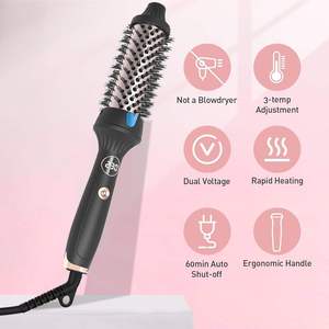 Cepillo Térmico Redondo de 1.5 Pulgadas con Iones Negativos, Cepillo Alisador y Rizador de Cabello Eléctrico, Herramienta de Peinado de Calentamiento Rápido - Product Image 3