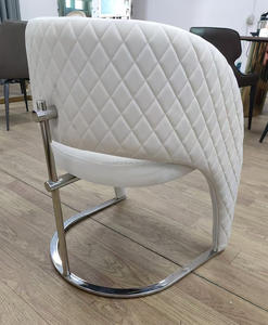 Sillas de Comedor de Lujo Ligero Estilo Nórdico de Último Diseño 2024 Mesa de Comedor Moderna Silla de Tela Personalizada para Hogar Villa Hotel - Product Image 5