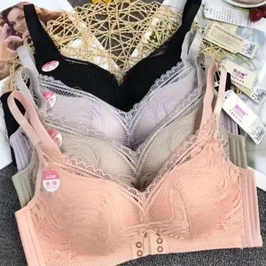 Pola Baru! Bra Acyclic Wanita Jacquard Bra Cup Kecil Penuh Tebal