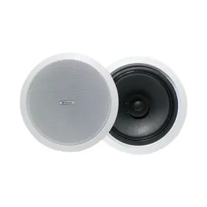 Woofer alto-falantes de teto doméstico, 8 polegadas, alcance total e qualidade de material de equipamento de áudio com som, joga o buzina