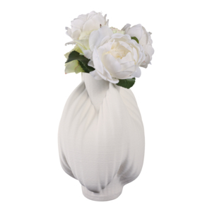 Vaso scultoreo in porcellana con design 3D testurizzato per l'arredamento del soggiorno - Product Image 2