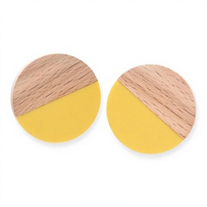 High Quality Shan India Bohemia Style Resin <b>Post</b> Earrings Lock Design Handmade Nail Insertion Customizable Women Engagement - Product Image 2