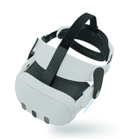 Honcam Courroie de tête confortable réduisant le stress du visage et améliorée douce pour Meta Oculus Quest 3