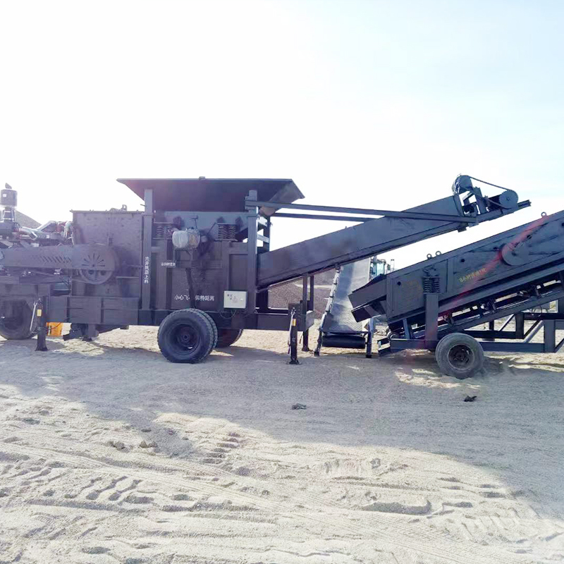 Heavy Duty 400T/H Mobile Crusher Vibrating Feeder+Screen Mining Package