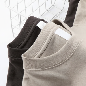 T-shirt oversize unisexe à séchage rapide en coton épais, maillot vintage imprimé avec logo personnalisé pour hommes, sonnerie vierge, vente en gros - Product Image 1