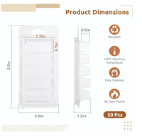 Boîte à bougies en PVC transparent avec logo personnalisé, emballage en plastique transparent pour bougies parfumées, vente en gros
