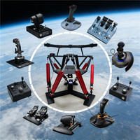 Simulateur de vol 3D avec cockpit d'avion et structure métallique pour une utilisation en intérieur/extérieur, parcs d'aventure, aéroports à domicile, zones de jeux éducatives