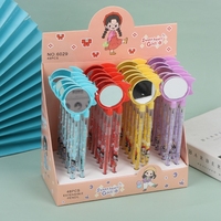 Crayon sans taille-crayon avec gomme et peigne miroir pour les élèves du primaire. Pointe de stylo réutilisable.