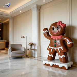 Estatua de Hombre de Jengibre de FRP a Medida para Decoración de Proyectos, Estatuas Pintadas a Mano con Diseño Vívido - Product Image 4