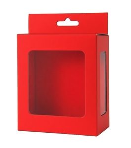 Biểu Tượng Tùy Chỉnh Cao cấp Matt Cán Điện Thoại Di Động USB Sạc Các Tông Màu Trắng Rãnh Bao Bì Hộp Chống Sốc Treo Lỗ - Product Image 1