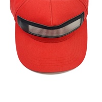 Cappellino da Baseball LED Bluetooth con Messaggi Animati Lampeggianti Regolabili per Pubblicità, Feste e Corsa Notturna