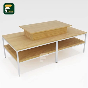 White Metal Frame <b>Wooden</b> Retail Display Unit Clear Acrylic Bins Tiered Shelving Drawer Storage Cabinet - Product Image 2