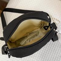 Tas Selempang Mini Hiu Kartun Lucu untuk Anak-Anak & Remaja, Bahan Kain Oxford Kasual dengan Ritsleting, Tas Kamera Trendi