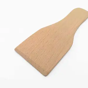 Spatule à <span class=keywords><strong>Raclette</strong></span> en bois pour casseroles antiadhésives ensemble d'ustensiles de cuisson en bois outils de cuisine - Product Image 1