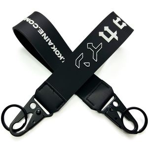 Promotion Products Custom Design Silicone Carabiner <b>Bracelet</b> Lanyard Soft Pvc Rubber Keychain for Souvenir Gifts Jet Tag - Product Image 2