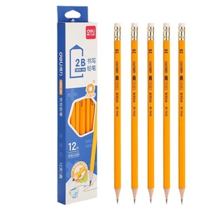 Lápiz Hexagonal Deli S955 Negro HB 2B con Goma de Borrar en la Punta, para Estudiantes, Oficina, Escuela, Núcleo de Madera, Escritura Suave - Product Image 3