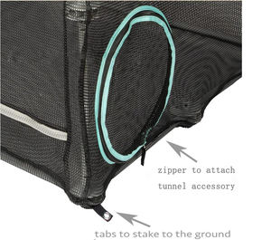 Tenda <span class=keywords><strong>Pop</strong></span>-<span class=keywords><strong>up</strong></span> all'aperto per animali domestici con tunnel per gatti per interni con recinti per gatti all'aperto e facile piegatura. - Product Image 4
