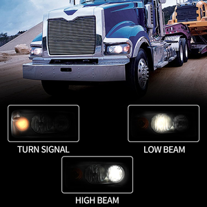 Par de Faros Delanteros Halógenos para Mack Granite GU7/GU8 GU4/<span class=keywords><strong>GU5</strong></span> TD700 2008-2018, Luz de Camión Impermeable, <span class=keywords><strong>1</strong></span> Año de Garantía, Directo de Fábrica - Product Image 6