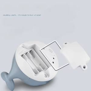Baleine de dessin animé électrique boule clignotante arroseur d'eau jouet de bain pour bébé jouet de bain automatique pour bébé - Product Image 5