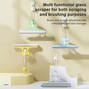 Wholesale Multi-function 3 In 1 Cleaning Tool Bathroom Glass Cleaning Wiper Mirror Window Cleaner Brush Car Glass Clean Tool