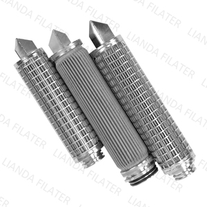 Lianda thép không gỉ Cartridge trở lại lọc dầu thiêu kết tan chảy dầu thủy lực phần tử lọc với Rolling Mill kim loại dòng chảy cao - Product Image 3