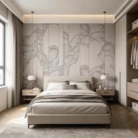 Papier peint mural abstrait minimaliste à motifs de montagnes, vertical, luxueux, auto-adhésif, en rouleaux