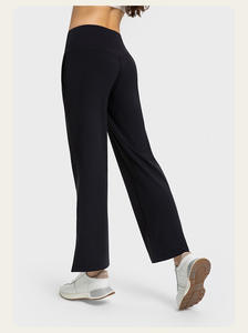 Pantalones Deportivos de Yoga para Mujer, Estilo Casual, Cintura Alta, Ajustados, con Abertura, para Fitness - Product Image 4