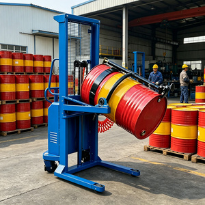 Volteador de bidones a prueba de explosiones con elevación neumática de 1500 mm, 300 kg, rotador inteligente de barriles de aceite con aire comprimido para almacén <span class=keywords><strong>DA300</strong></span> - Product Image 2
