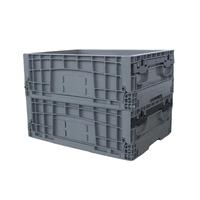 Caisse de rangement pliable en plastique, conteneur réutilisable en PP, caisse solide pour le stockage et le transport