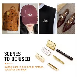 Thương hiệu tùy chỉnh laser cắt 3D kim loại dập nổi nhãn cho túi xách và ví phần cứng với thân thiện với thiết kế logo - Product Image 6