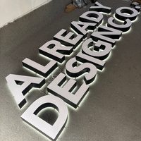 Enseigne commerciale personnalisée sans cadre avec bandes LED 3D rétroéclairées pour hôpitaux, extérieure, étanche IP54